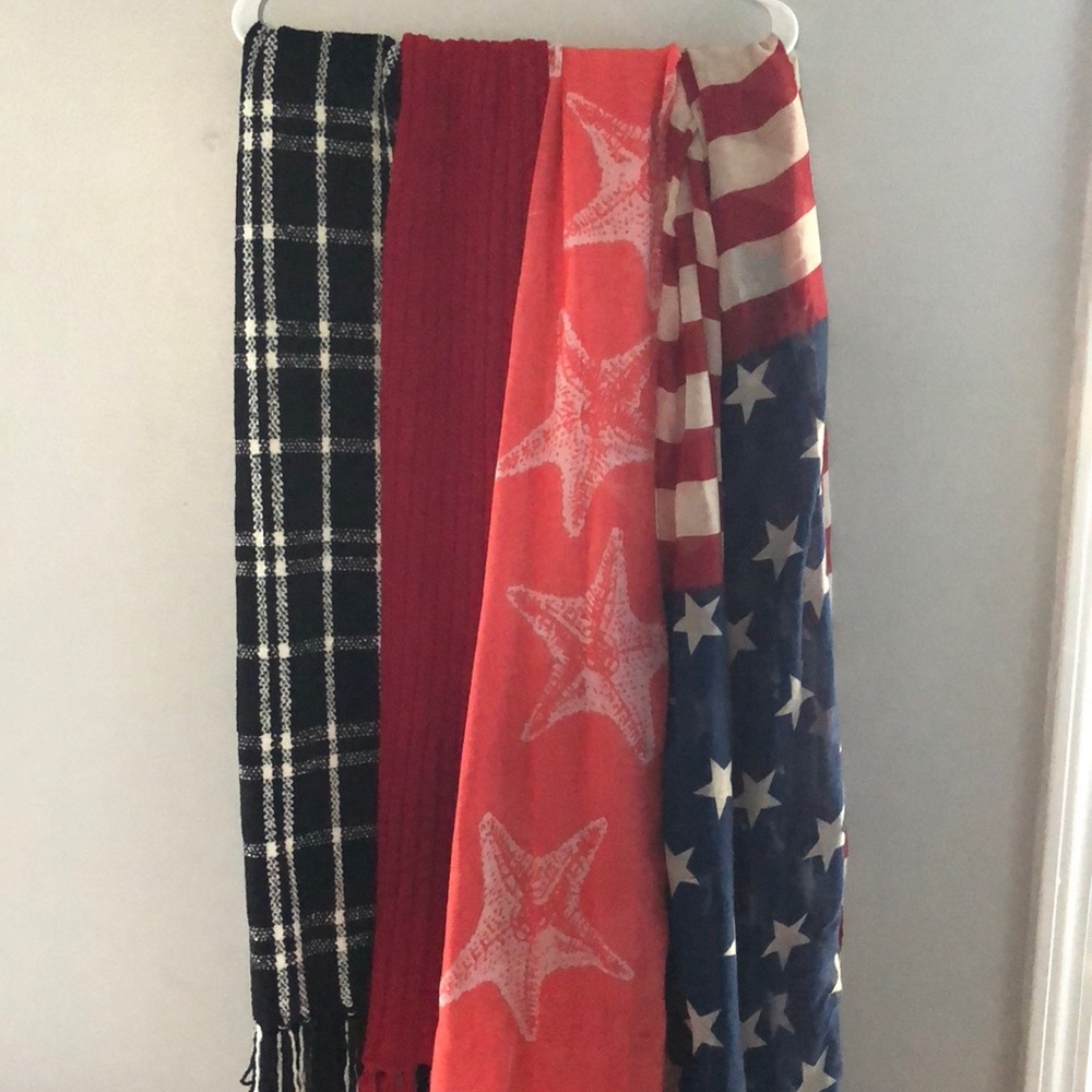 summer & winter scarves $15 for all or $5 a piece